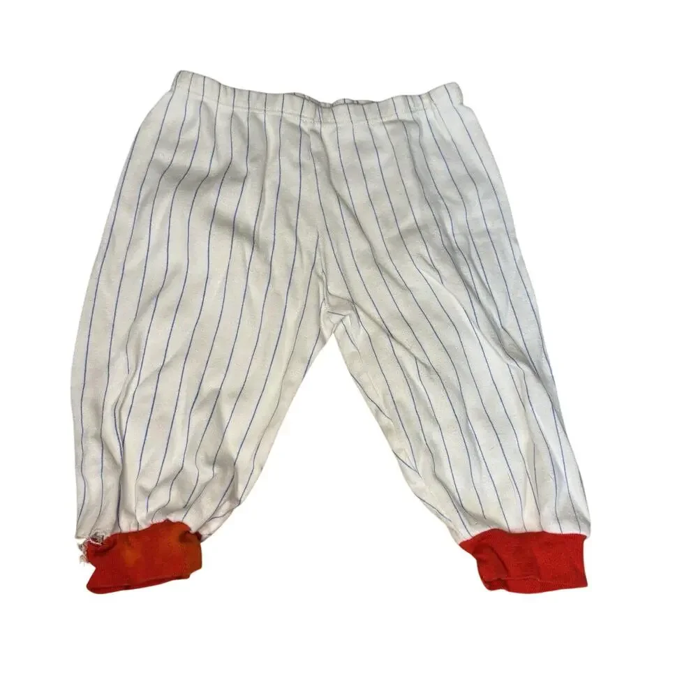 Vintage 90s Childwise Baby Boy Baseball 2-Piece Outfit Set Size 6-9 Months